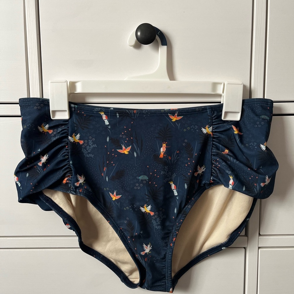 Lime Ricki Women's Bikini Bottom - Navy Floral